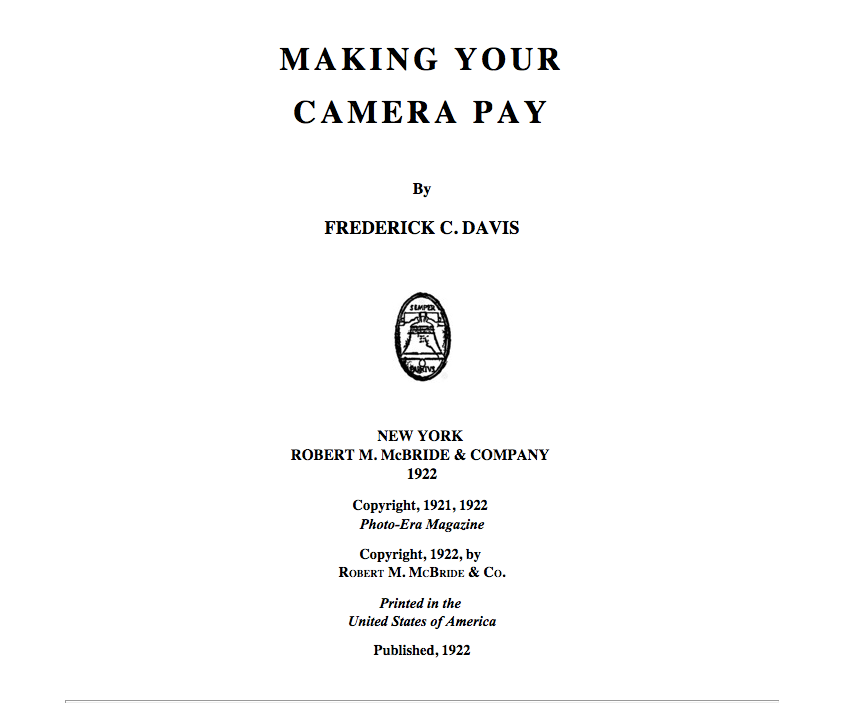 Making Your Camera Pay